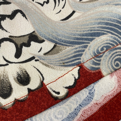 【中古品】【メンズ】 SUN SURF サンサーフ M32692B KARAJISHI BOTAN ALOHA SHIRT 唐獅子 牡丹 アロハ シャツ トップス 半袖 145-260914-cs-12-izu サイズ：M カラー：レッド 万代Net店