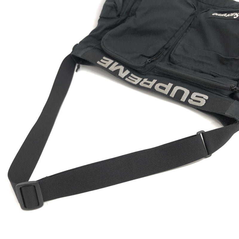 【現状渡し品】【メンズ/レディース】 SUPREME シュプリーム 23SS FIELD MESSENGER BAG ロゴ メッセンジャーバッグ ショルダーバッグ 鞄 149-260810-rs-06-fur カラー：ブラック 万代Net店