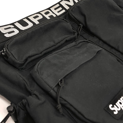 【現状渡し品】【メンズ/レディース】 SUPREME シュプリーム 23SS FIELD MESSENGER BAG ロゴ メッセンジャーバッグ ショルダーバッグ 鞄 149-260810-rs-06-fur カラー：ブラック 万代Net店