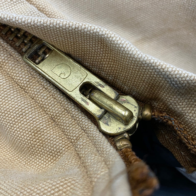 【現状渡し品】【メンズ】 CARHARTT カーハート USA製 星タグ DUCK DOUBLEKNEE QUILTING OVER ALL ダック ダブルニー キルティング オーバーオール 157-260729-kh-05-izu カラー：ベージュ 万代Net店