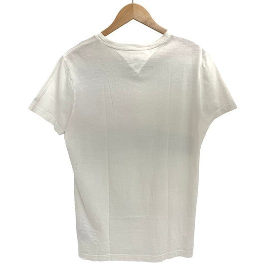 【中古品】【メンズ】 TOMMY HILFIGER トミーヒルフィガー S/S Tee 半袖 プリント Tシャツ 147-260326-ea-03-fur サイズ：S カラー：ホワイト 万代Net店