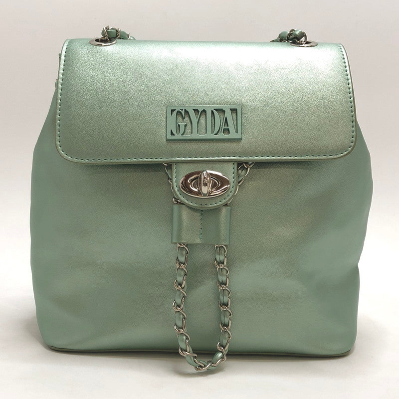 【中古品】【レディース】 MINI RUCKSACK FRAME METAL GY-B205 チェーンショルダーミニリュック バッグ 鞄 188-260227-rs-05-fur カラー：ミント 万代Net店
