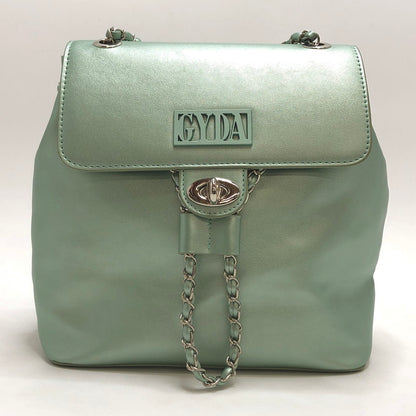 【中古品】【レディース】 MINI RUCKSACK FRAME METAL GY-B205 チェーンショルダーミニリュック バッグ 鞄 188-260227-rs-05-fur カラー：ミント 万代Net店