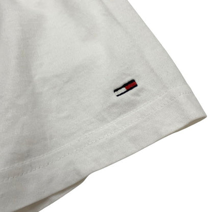 【中古品】【メンズ】 TOMMY HILFIGER トミーヒルフィガー S/S Tee 半袖 プリント Tシャツ 147-260326-ea-03-fur サイズ：S カラー：ホワイト 万代Net店