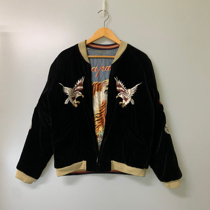 【現状渡し品】【メンズ】 KOSHO＆CO.コウショウ TT11201 2006年モデル COLLECTERS SELECTION LIMITED EDITIONREVERSIBLE SOUVENIR JACKET スカジャン 145-260919-YS-8-hon サイズ：小 カラー：ブラック 万代Net店