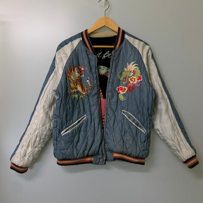 【現状渡し品】【メンズ】 KOSHO＆CO.コウショウ TT11201 2006年モデル COLLECTERS SELECTION LIMITED EDITIONREVERSIBLE SOUVENIR JACKET スカジャン 145-260919-YS-8-hon サイズ：小 カラー：ブラック 万代Net店