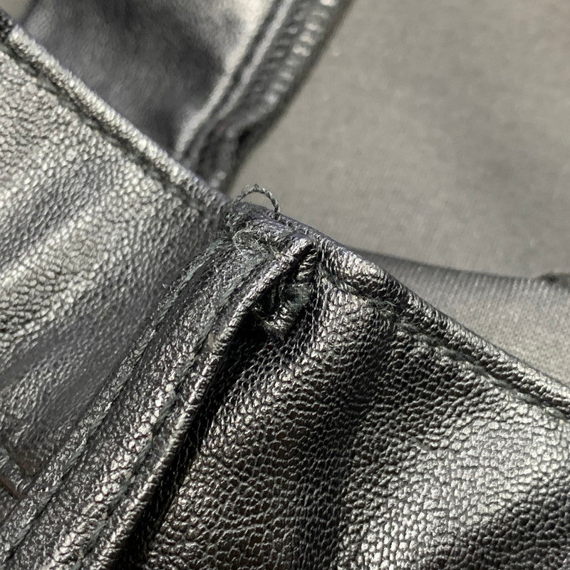 【現状渡し品】【メンズ】 MNML ミニマル FAKE LEATHER FLARE PANTS フェイク レザー フレア パンツ ボトムス 153-260831-kh-05-izu サイズ：32 カラー：ブラック 万代Net店