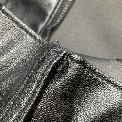 【現状渡し品】【メンズ】 MNML ミニマル FAKE LEATHER FLARE PANTS フェイク レザー フレア パンツ ボトムス 153-260831-kh-05-izu サイズ：32 カラー：ブラック 万代Net店
