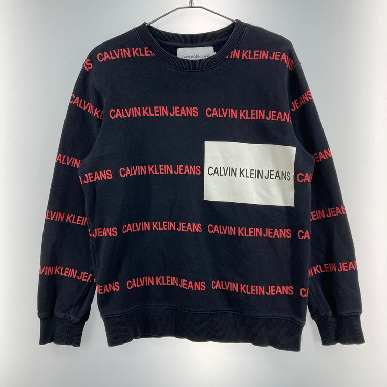 【中古品】【メンズ】 Calvin klein Jeans カルバンクラインジーンズ スウェット 147-260221-WA-01-iwa サイズ：S カラー：ブラック 万代Net店