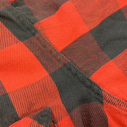 【中古品】【メンズ】 OSHKOSH B'GOSH オシュコシュ ビゴッシュ USA製 BUFFALO CHECK HEAVY FLANNEL SHIRT バッファロー チェック ヘビー フランネル シャツ トップス 146-260831-kh-08-izu カラー：レッド×ブラック 万代Net店