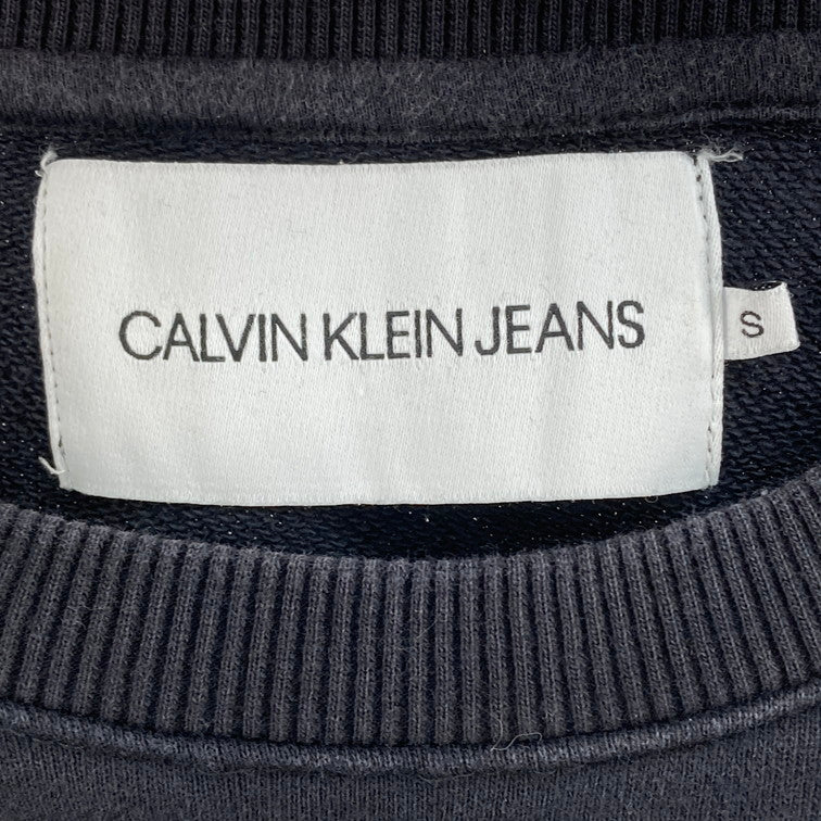【中古品】【メンズ】 Calvin klein Jeans カルバンクラインジーンズ スウェット 147-260221-WA-01-iwa サイズ：S カラー：ブラック 万代Net店