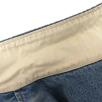【現状渡し品】【メンズ】 Tigger デニム バーシティジャケット アウター 古着 ヴィンテージ系 146-260227-rs-01-fur サイズ：XXL カラー：インディゴ/ベージュ系 万代Net店