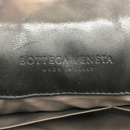 【現状渡し品】【メンズ/レディース】 BOTTEGAVENETA ボッテガヴェネタ CLUTCH BAG イントレチャート クラッチバッグ セカンドバッグ マルチケース レザー 鞄 180-241010-rs-03-fur カラー：ブラック/ブルー 万代Net店