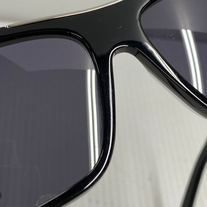 【中古品】【メンズ/レディース】 GIVENCHY ジバンシィ GV40006 SQUARE SUNGLASSES スクエア サングラス 182-260614-kh-08-izu サイズ：58□16-135 カラー：ブラック 万代Net店