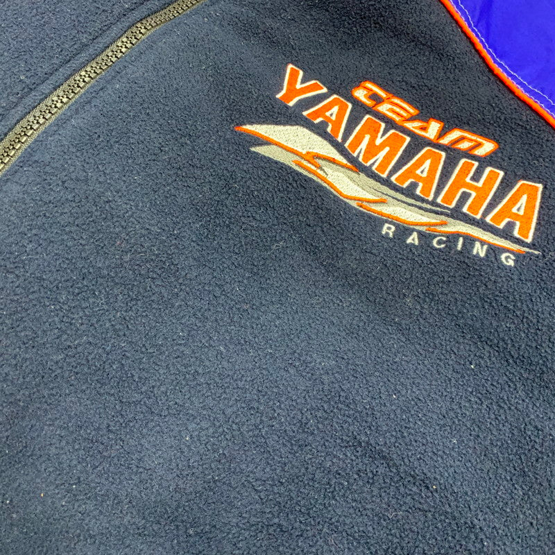 【中古品】【メンズ】 YAMAHA ヤマハ RACING FLEECE JACKET レーシング フリース ジャケット アウター 146-260831-kh-09-izu サイズ：XL カラー：ネイビー×ブルー 万代Net店