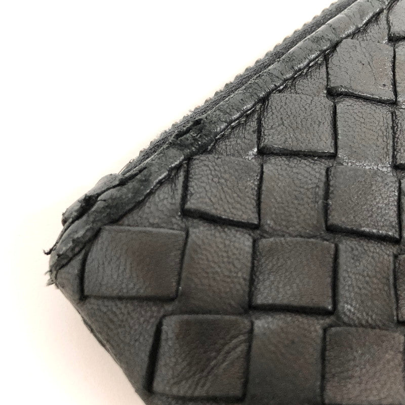 【現状渡し品】【メンズ/レディース】 BOTTEGAVENETA ボッテガヴェネタ CLUTCH BAG イントレチャート クラッチバッグ セカンドバッグ マルチケース レザー 鞄 180-241010-rs-03-fur カラー：ブラック/ブルー 万代Net店