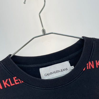 【中古品】【メンズ】 Calvin klein Jeans カルバンクラインジーンズ スウェット 147-260221-WA-01-iwa サイズ：S カラー：ブラック 万代Net店