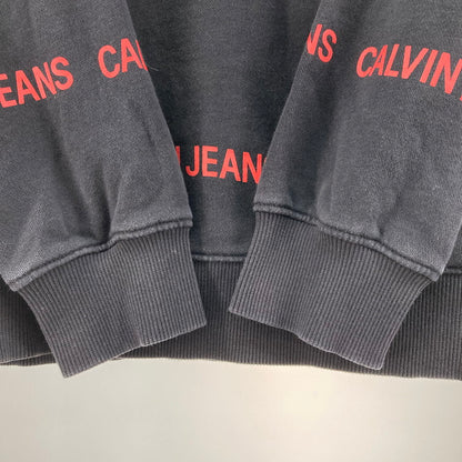 【中古品】【メンズ】 Calvin klein Jeans カルバンクラインジーンズ スウェット 147-260221-WA-01-iwa サイズ：S カラー：ブラック 万代Net店