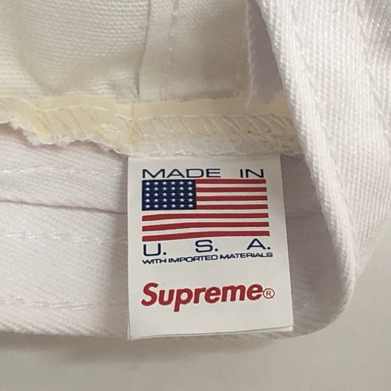 【中古品】【メンズ/レディース】 Supreme シュプリーム Classic Team 5-Panel Cap キャップ 帽子 アクセサリー 185-260302-rs-02-fur サイズ：F カラー：ホワイト 万代Net店