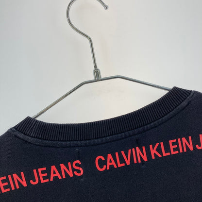 【中古品】【メンズ】 Calvin klein Jeans カルバンクラインジーンズ スウェット 147-260221-WA-01-iwa サイズ：S カラー：ブラック 万代Net店