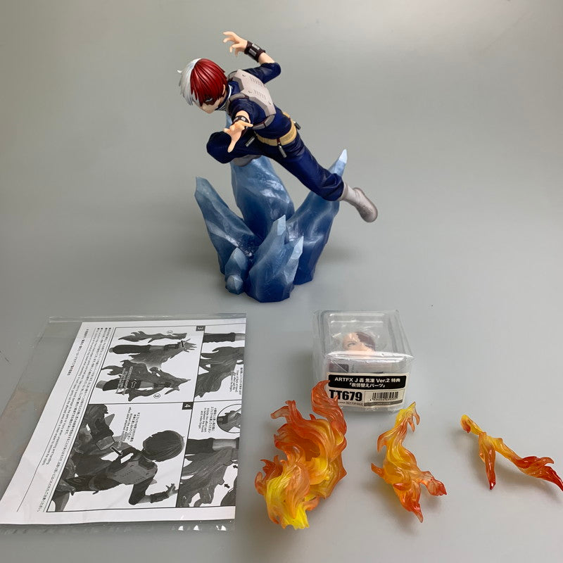 【現状渡し品】 僕のヒーローアカデミア ARTFXJ 轟焦凍 Ver.２ 1/8スケールフィギュア 051-251210-zi-02-min 万代Net店