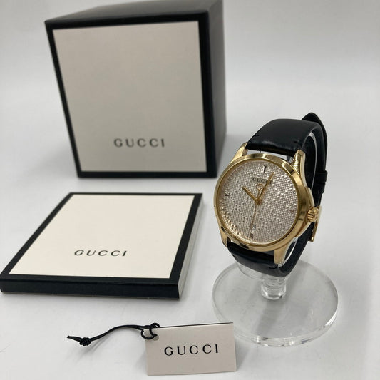 【中古品】GUCCI グッチ Gタイムレス YA1264027 G-TIMELESS 腕時計 アナログ時計 197-250129-OR-01-iwa カラー：シルバー/ゴールド/ブラック系 万代Net店