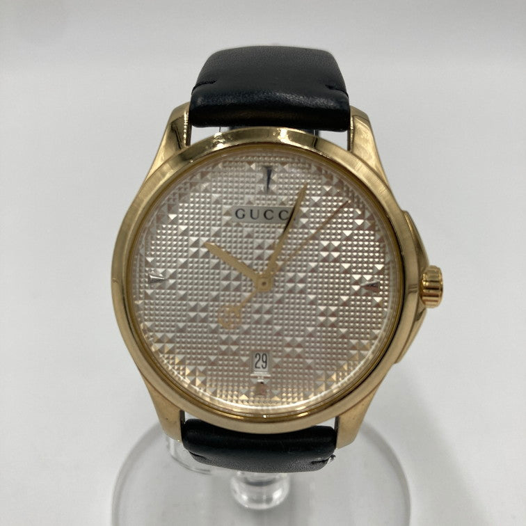 【中古品】GUCCI グッチ Gタイムレス YA1264027 G-TIMELESS 腕時計 アナログ時計 197-250129-OR-01-iwa カラー：シルバー/ゴールド/ブラック系 万代Net店