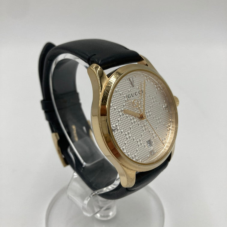 【中古品】GUCCI グッチ Gタイムレス YA1264027 G-TIMELESS 腕時計 アナログ時計 197-250129-OR-01-iwa カラー：シルバー/ゴールド/ブラック系 万代Net店