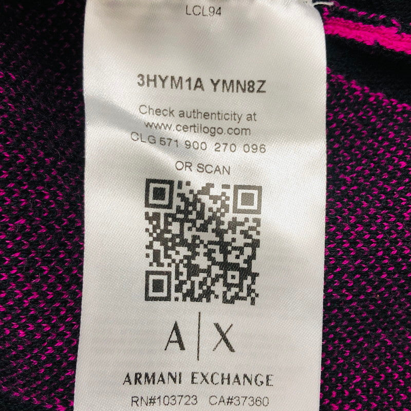 【中古品】【メンズ】 ARMANI EXCHANGE アルマーニエクスチェンジ 3HYM1A YMN8Z セーター ニット トップス 141-250206-hn-07-fur サイズ：XS カラー：マルチカラー 万代Net店