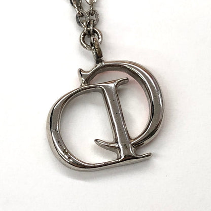 【現状渡し品】【レディース】 Christian Dior クリスチャンディオール LOGO NECKLACE CDモチーフ ネックレス ロゴ シルバー アクセサリー 182-241011-rs-01-fur カラー：シルバー/ピンク 万代Net店