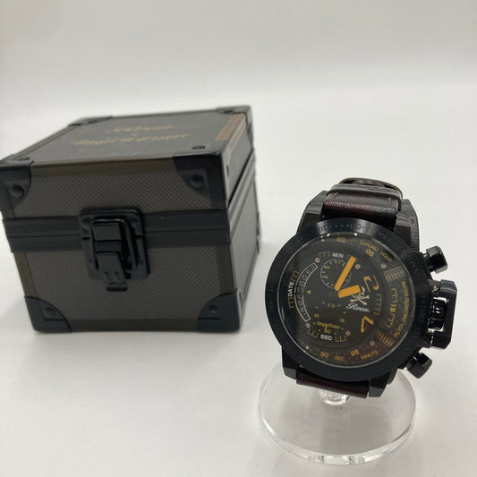 【中古品】【メンズ】 Angel Clover エンジェルクローバー Roen コラボモデル TC48ROYZ 革ベルト 腕時計 アナログ時計 197-251219-SY-03-iwa カラー：ブラック/レッド系 万代Net店