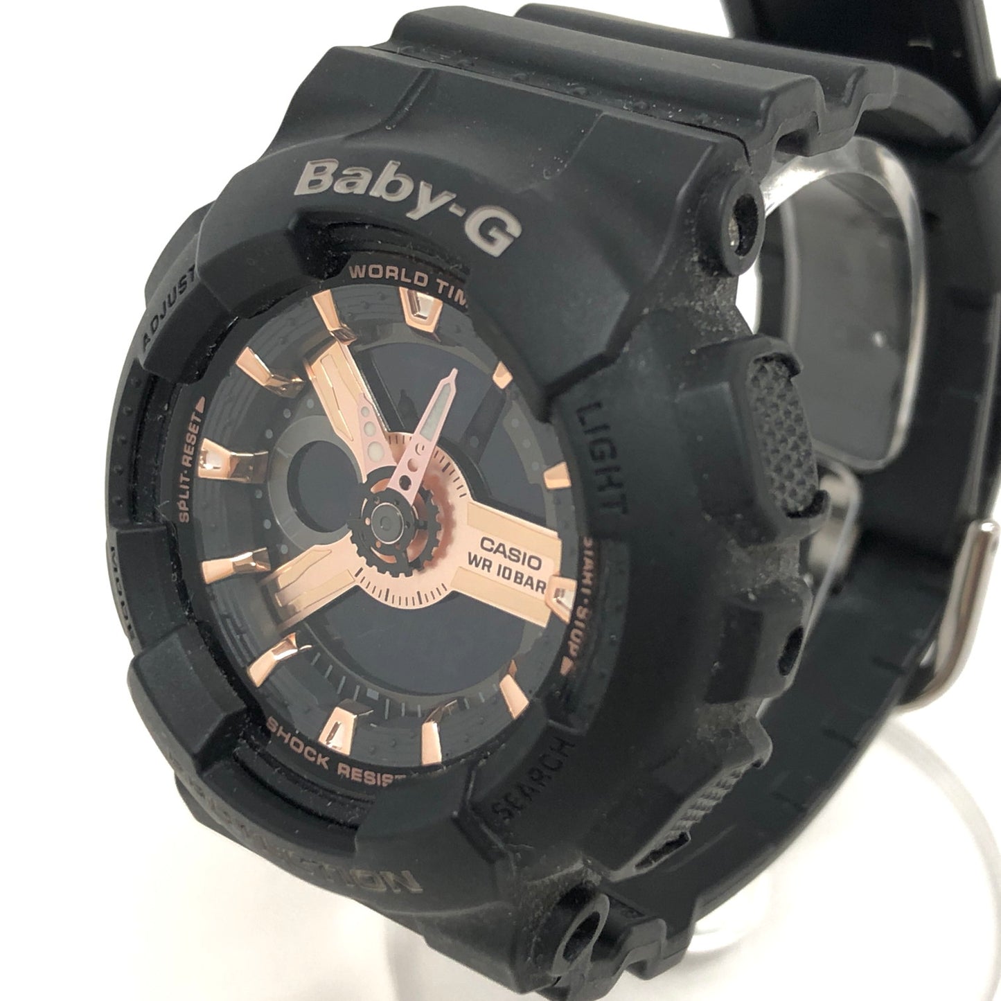 【中古品】【メンズ/レディース】 CASIO Baby-G BA-110 SERIES BA-110RG-1AJF 腕時計 アクセサリー 196-260526-rs-01-fur カラー：ブラック/ピンクゴールド 万代Net店