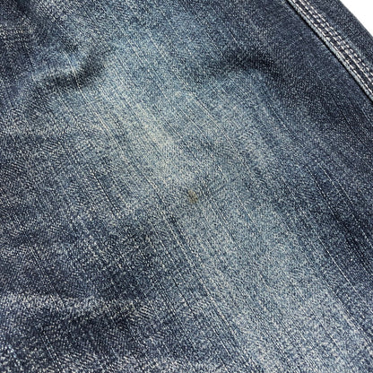 【現状渡し品】【メンズ】 VANSON バンソン DENIM PANTS sp-b-8A デニムパンツ スタッズ ウイング スカル Gパン ジーンズ ボトムス アメカジ系 156-250207-rs-03-fur サイズ：36 カラー：インディゴ 万代Net店