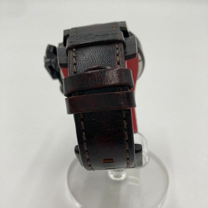 【中古品】【メンズ】 Angel Clover エンジェルクローバー Roen コラボモデル TC48ROYZ 革ベルト 腕時計 アナログ時計 197-251219-SY-03-iwa カラー：ブラック/レッド系 万代Net店