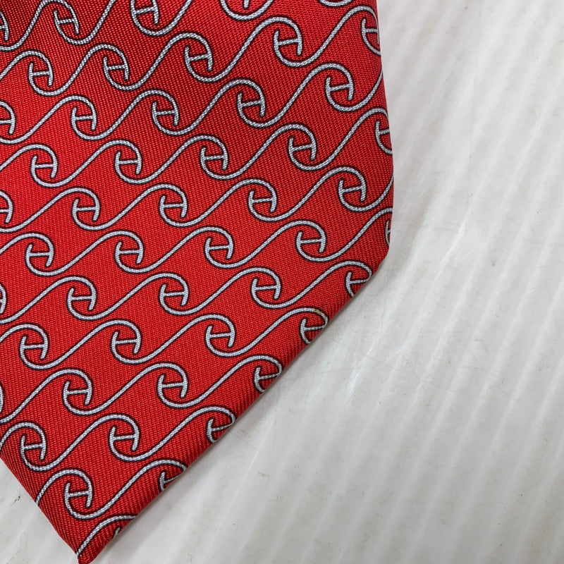 【中古品】【メンズ】 SILK NECKTIE シルク ネクタイ 183-260311-cs-09-izu カラー：レッド 万代Net店