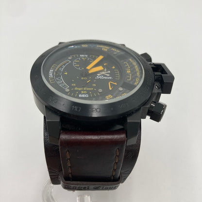 【中古品】【メンズ】 Angel Clover エンジェルクローバー Roen コラボモデル TC48ROYZ 革ベルト 腕時計 アナログ時計 197-251219-SY-03-iwa カラー：ブラック/レッド系 万代Net店