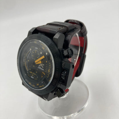 【中古品】【メンズ】 Angel Clover エンジェルクローバー Roen コラボモデル TC48ROYZ 革ベルト 腕時計 アナログ時計 197-251219-SY-03-iwa カラー：ブラック/レッド系 万代Net店