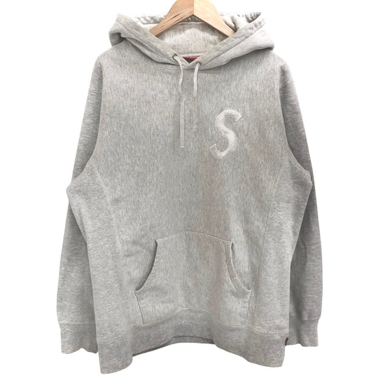 【現状渡し品】【メンズ】 SUPREME シュプリーム S LOGO HOODED フーディ パーカー 長袖 トップス 149-260526-rs-02-fur サイズ：L カラー：グレー 万代Net店