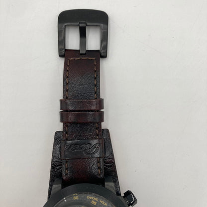 【中古品】【メンズ】 Angel Clover エンジェルクローバー Roen コラボモデル TC48ROYZ 革ベルト 腕時計 アナログ時計 197-251219-SY-03-iwa カラー：ブラック/レッド系 万代Net店