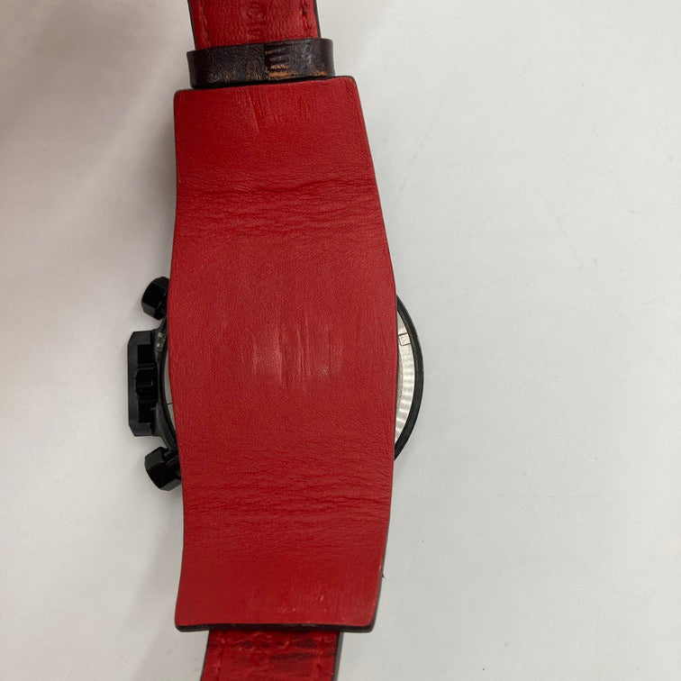 【中古品】【メンズ】 Angel Clover エンジェルクローバー Roen コラボモデル TC48ROYZ 革ベルト 腕時計 アナログ時計 197-251219-SY-03-iwa カラー：ブラック/レッド系 万代Net店