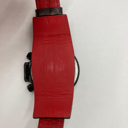 【中古品】【メンズ】 Angel Clover エンジェルクローバー Roen コラボモデル TC48ROYZ 革ベルト 腕時計 アナログ時計 197-251219-SY-03-iwa カラー：ブラック/レッド系 万代Net店