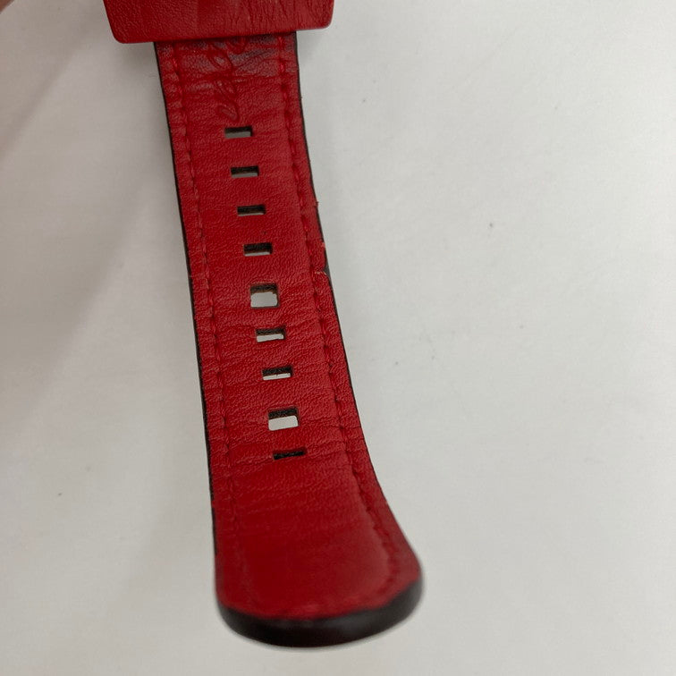 【中古品】【メンズ】 Angel Clover エンジェルクローバー Roen コラボモデル TC48ROYZ 革ベルト 腕時計 アナログ時計 197-251219-SY-03-iwa カラー：ブラック/レッド系 万代Net店