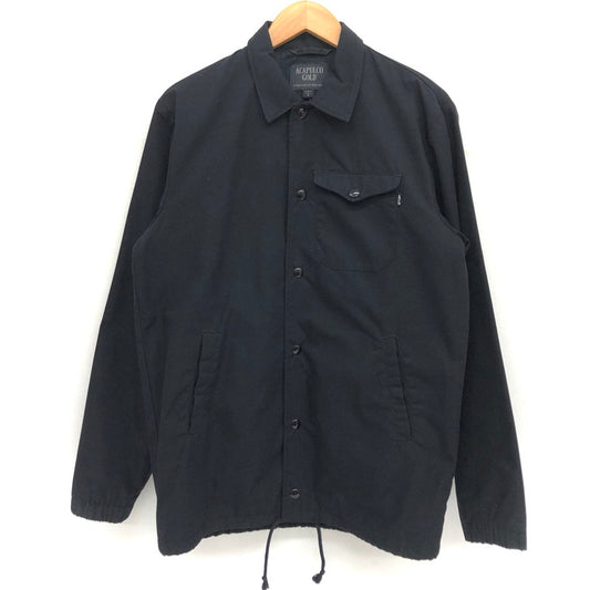 【中古品】【メンズ】 Acapulco Gold アカプルコゴールド Coaches Jacket コーチジャケット バックロゴ ブルゾン アウター 145-250207-rs-05-fur サイズ：S カラー：ブラック 万代Net店