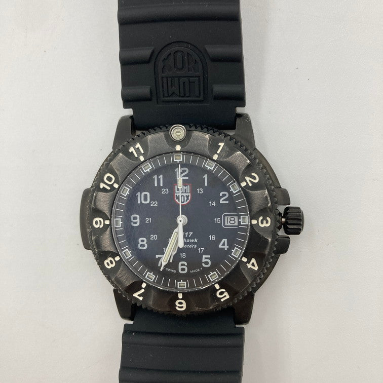 【中古品】【メンズ】 LUMINOX ルミノックス F-117 NIGHTHAWK 3400-200 ナイトホーク クォーツ 腕時計 197-251219-SY-04-iwa カラー：ブラック 万代Net店