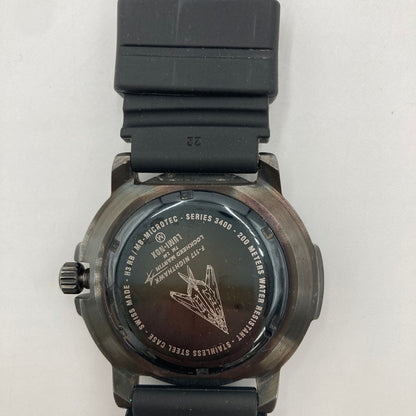 【中古品】【メンズ】 LUMINOX ルミノックス F-117 NIGHTHAWK 3400-200 ナイトホーク クォーツ 腕時計 197-251219-SY-04-iwa カラー：ブラック 万代Net店