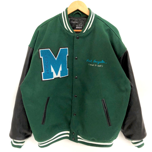 【中古品】【メンズ】 MARK GONZALES マークゴンザレス STADIUM JACKET 2H5-62926 スタジアムジャケット アウター 142-260526-rs-03-fur サイズ：L カラー：グリーン/ブラック 万代Net店