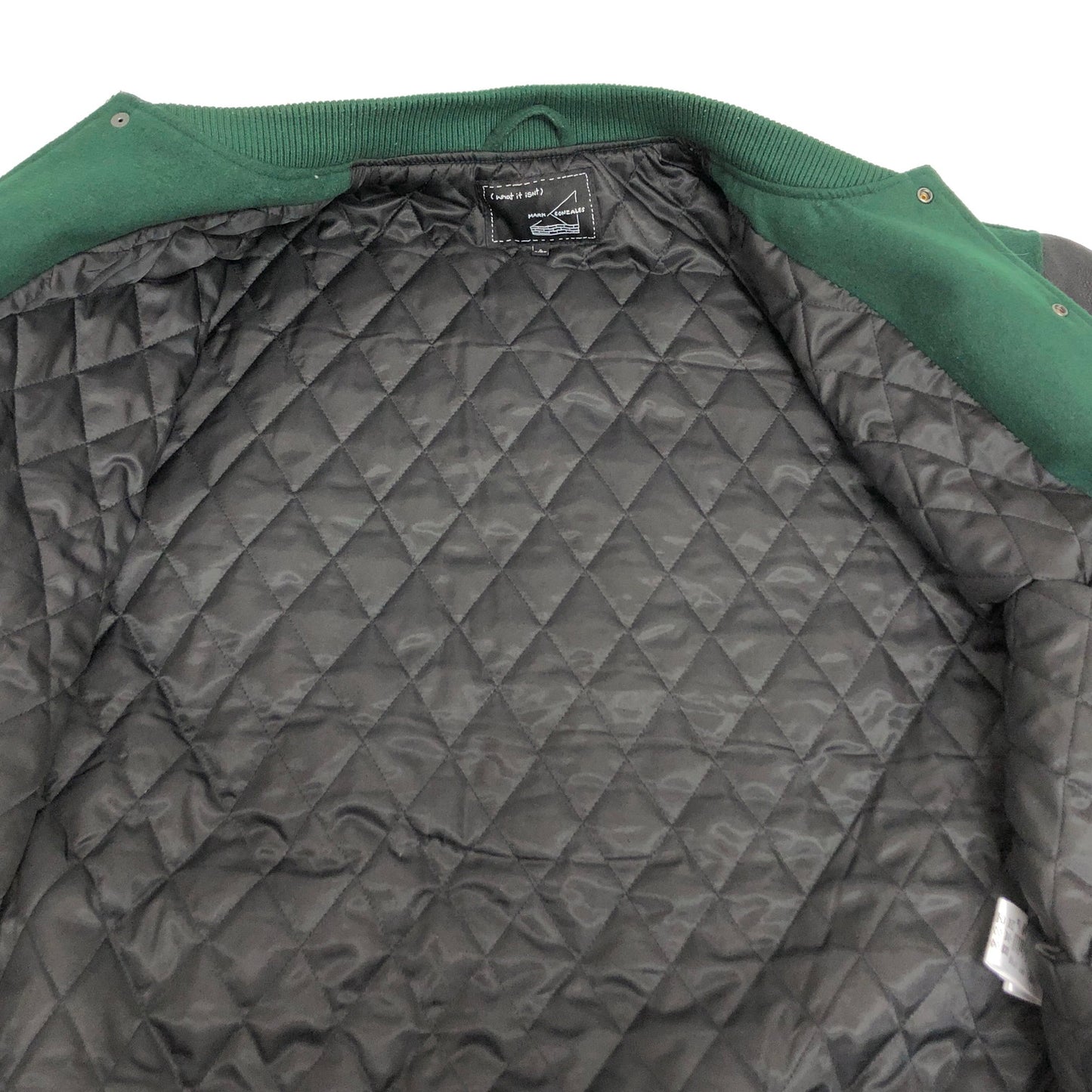 【中古品】【メンズ】 MARK GONZALES マークゴンザレス STADIUM JACKET 2H5-62926 スタジアムジャケット アウター 142-260526-rs-03-fur サイズ：L カラー：グリーン/ブラック 万代Net店