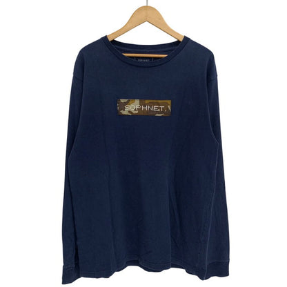 【現状渡し品】【メンズ】 SOPHNET. ソフネット L/S Tee ロンT 長袖 Tシャツ トップス 142-260331-ea-01-fur サイズ：XL カラー：ネイビー 万代Net店