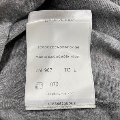 【中古品】【メンズ】 MONCLER モンクレール E20918048250 国内正規 MAGLIA T-SHIRT マグリア Tシャツ トップス 半袖 141-260615-cs-07-izu サイズ：L カラー：グレー 万代Net店