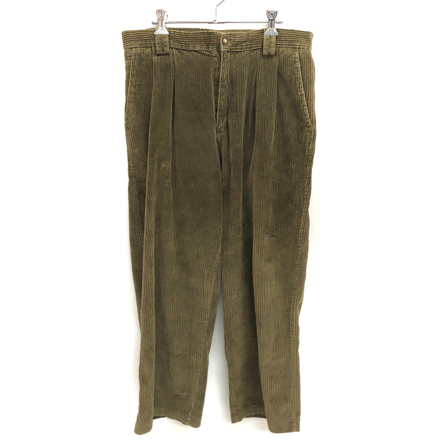 【現状渡し品】【メンズ】 VAN HEUSIN ヴァンヒューゼン CORDUROY PANTS コーデュロイパンツ ボトムス 古着 ヴィンテージ 157-260526-rs-06-fur サイズ：34×30 カラー：カーキ 万代Net店